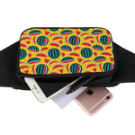 Yellow Watermelon Pieces Pattern Print Waist Bag