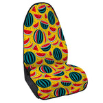 Yellow Watermelon Pieces Pattern Print Waterproof Car Seat Cover