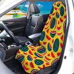 Yellow Watermelon Pieces Pattern Print Waterproof Car Seat Cover