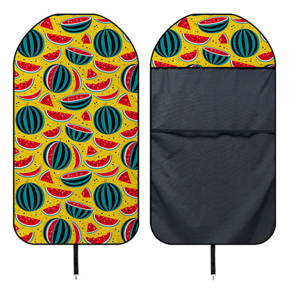 Yellow Watermelon Pieces Pattern Print Waterproof Car Seat Cover