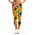 Yellow Watermelon Pieces Pattern Print Women's Leggings