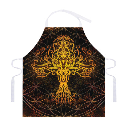 Yggdrasil Tree Of Life Print Adjustable Apron