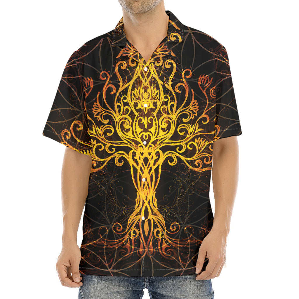 Yggdrasil Tree Of Life Print Aloha Shirt