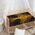 Yggdrasil Tree Of Life Print Baby Crib Sheet