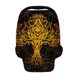 Yggdrasil Tree Of Life Print Baby Seat Cover