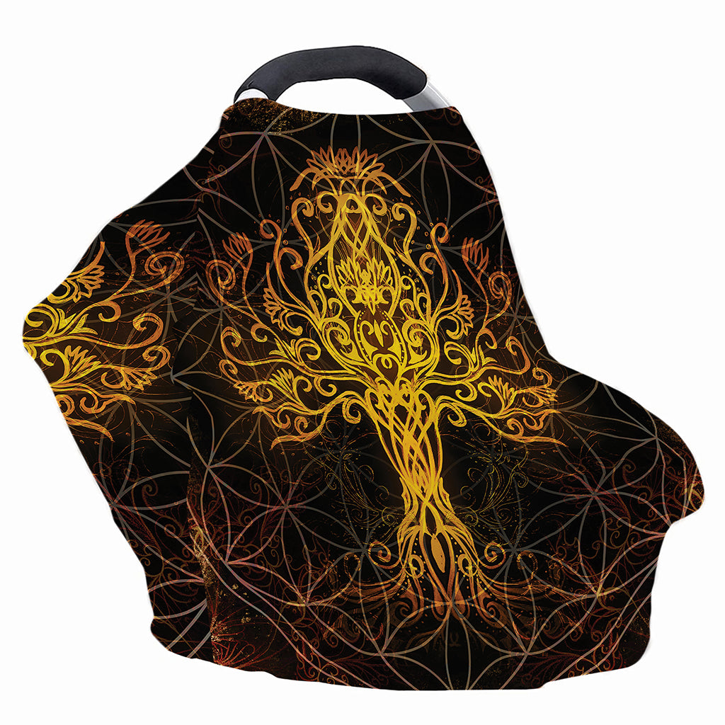 Yggdrasil Tree Of Life Print Baby Seat Cover