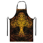 Yggdrasil Tree Of Life Print Bib Apron With Pocket