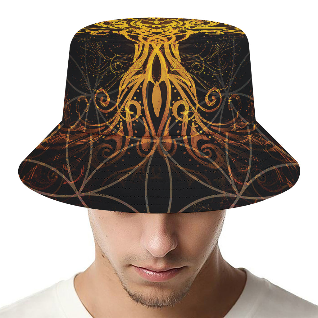 Yggdrasil Tree Of Life Print Bucket Hat