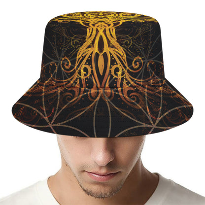Yggdrasil Tree Of Life Print Bucket Hat