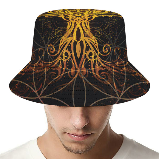 Yggdrasil Tree Of Life Print Bucket Hat
