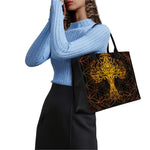 Yggdrasil Tree Of Life Print Canvas Tote Bag