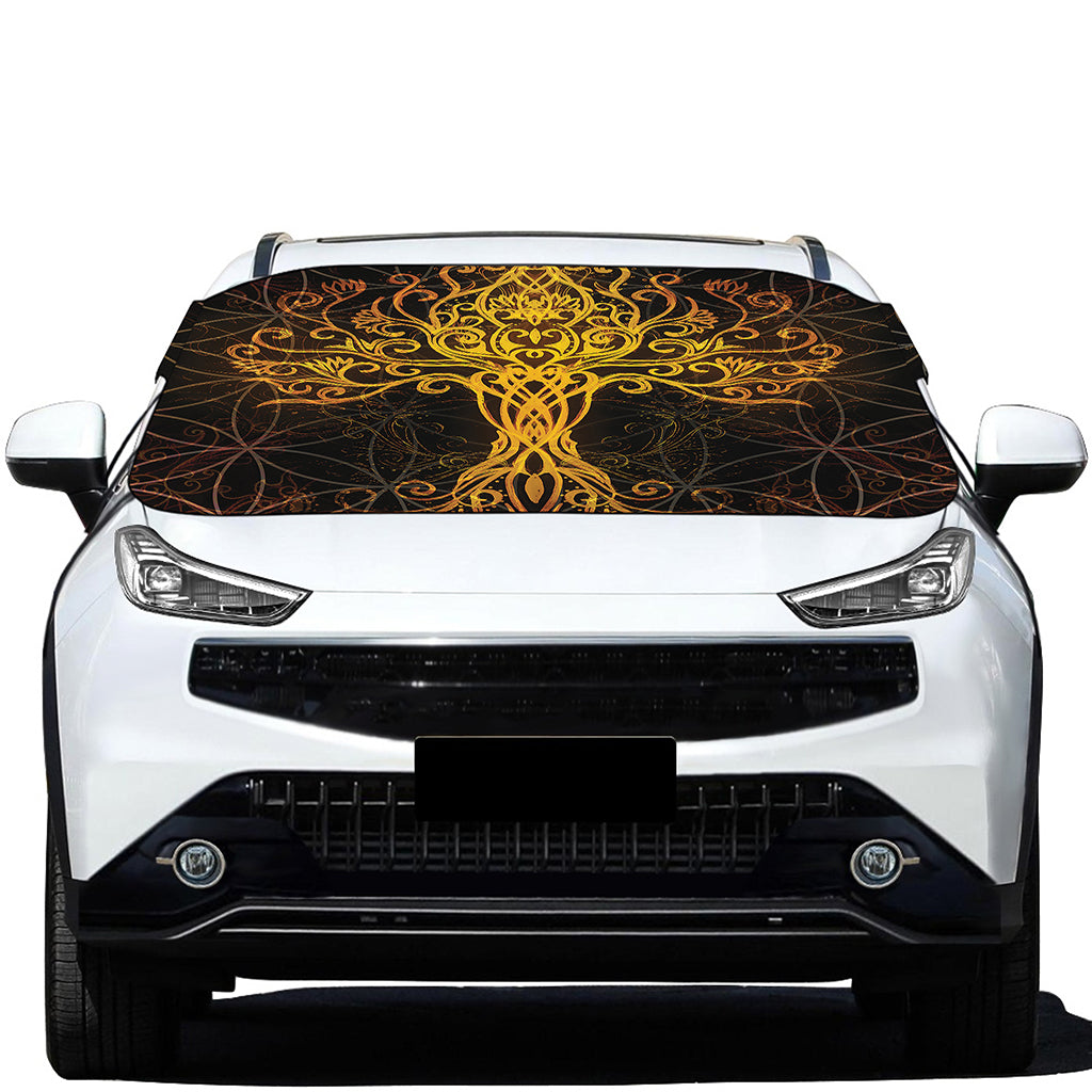Yggdrasil Tree Of Life Print Car Windshield Snow Cover