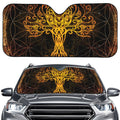 Yggdrasil Tree Of Life Print Car Windshield Sun Shade