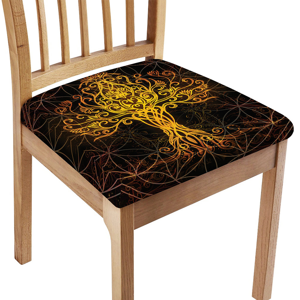 Yggdrasil Tree Of Life Print Chair Cushion Cover