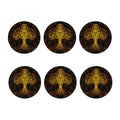 Yggdrasil Tree Of Life Print Coaster Set