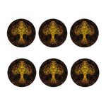 Yggdrasil Tree Of Life Print Coaster Set