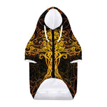 Yggdrasil Tree Of Life Print Dog Zip Up Hoodie