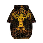 Yggdrasil Tree Of Life Print Dog Zip Up Hoodie