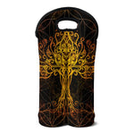 Yggdrasil Tree Of Life Print Double Neoprene Wine Tote