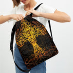 Yggdrasil Tree Of Life Print Drawstring Backpack
