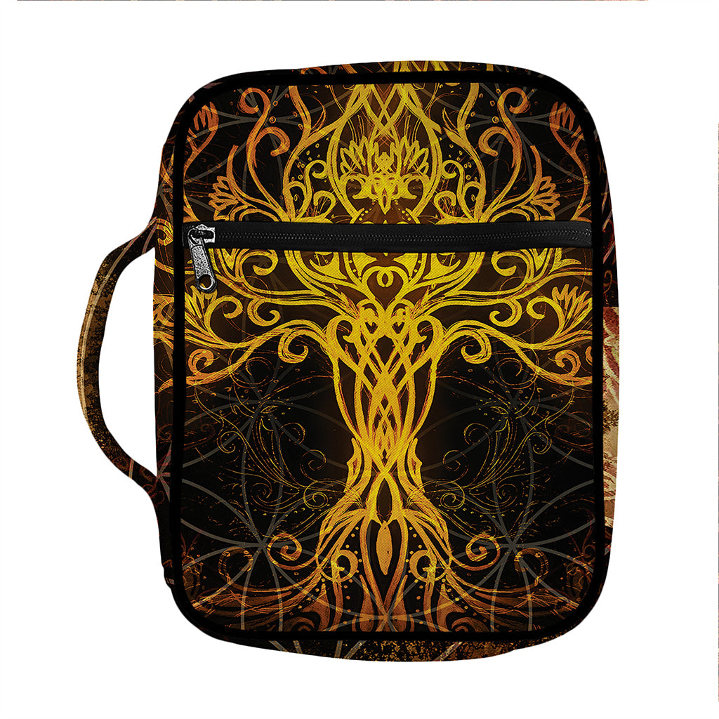 Yggdrasil Tree Of Life Print Front Pocket Bible Bag