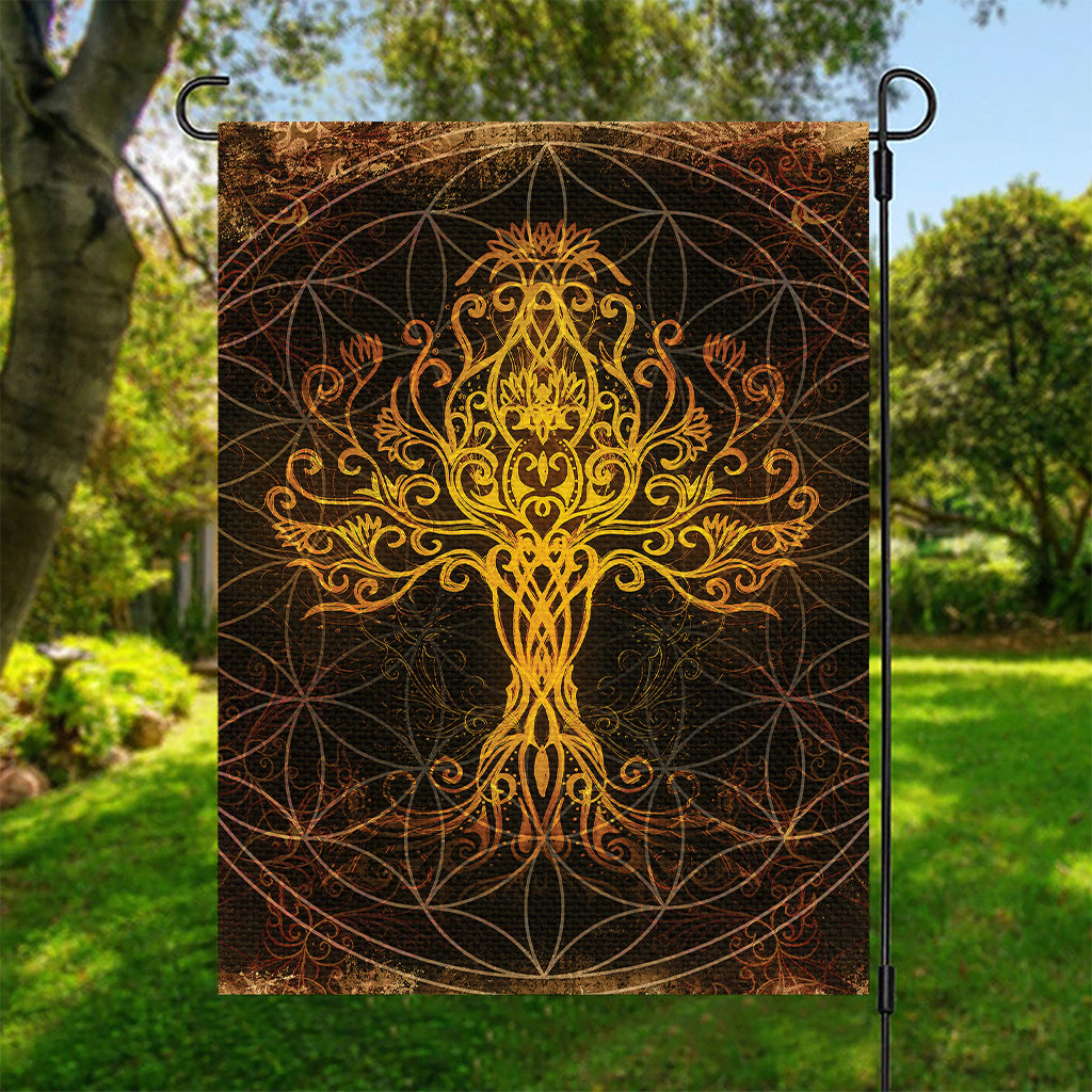 Yggdrasil Tree Of Life Print Garden Flag