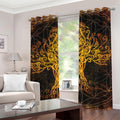 Yggdrasil Tree Of Life Print Grommet Curtains