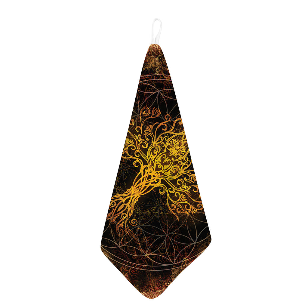Yggdrasil Tree Of Life Print Hand Towel