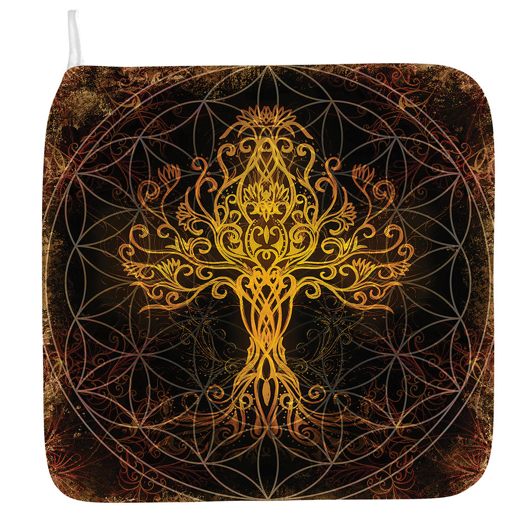 Yggdrasil Tree Of Life Print Hand Towel