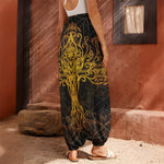 Yggdrasil Tree Of Life Print Harem Pants