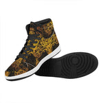 Yggdrasil Tree Of Life Print High Top Leather Sneakers