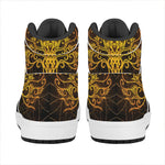 Yggdrasil Tree Of Life Print High Top Leather Sneakers