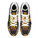 Yggdrasil Tree Of Life Print High Top Leather Sneakers