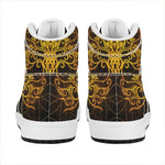 Yggdrasil Tree Of Life Print High Top Leather Sneakers