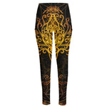 Yggdrasil Tree Of Life Print High-Waisted Pocket Leggings
