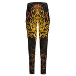 Yggdrasil Tree Of Life Print High-Waisted Pocket Leggings