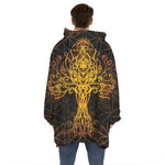 Yggdrasil Tree Of Life Print Hoodie Blanket