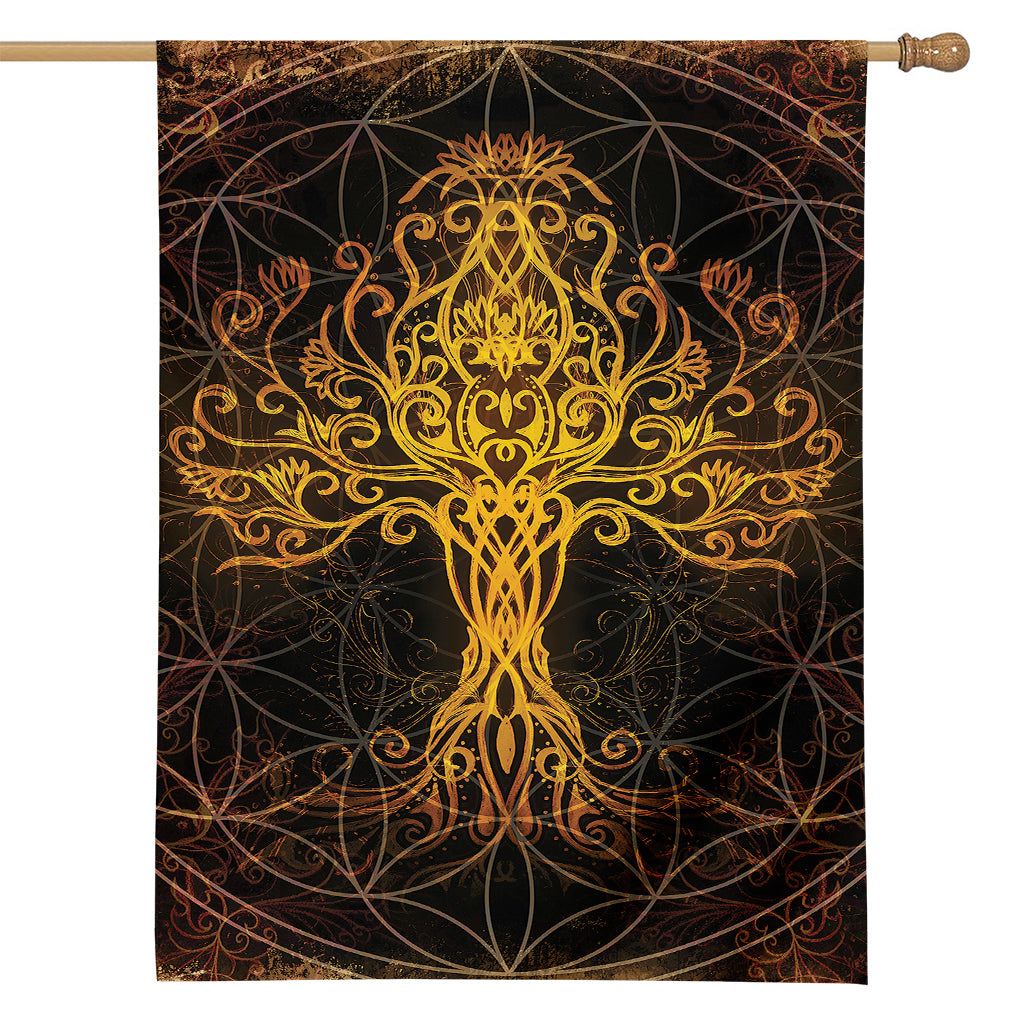 Yggdrasil Tree Of Life Print House Flag
