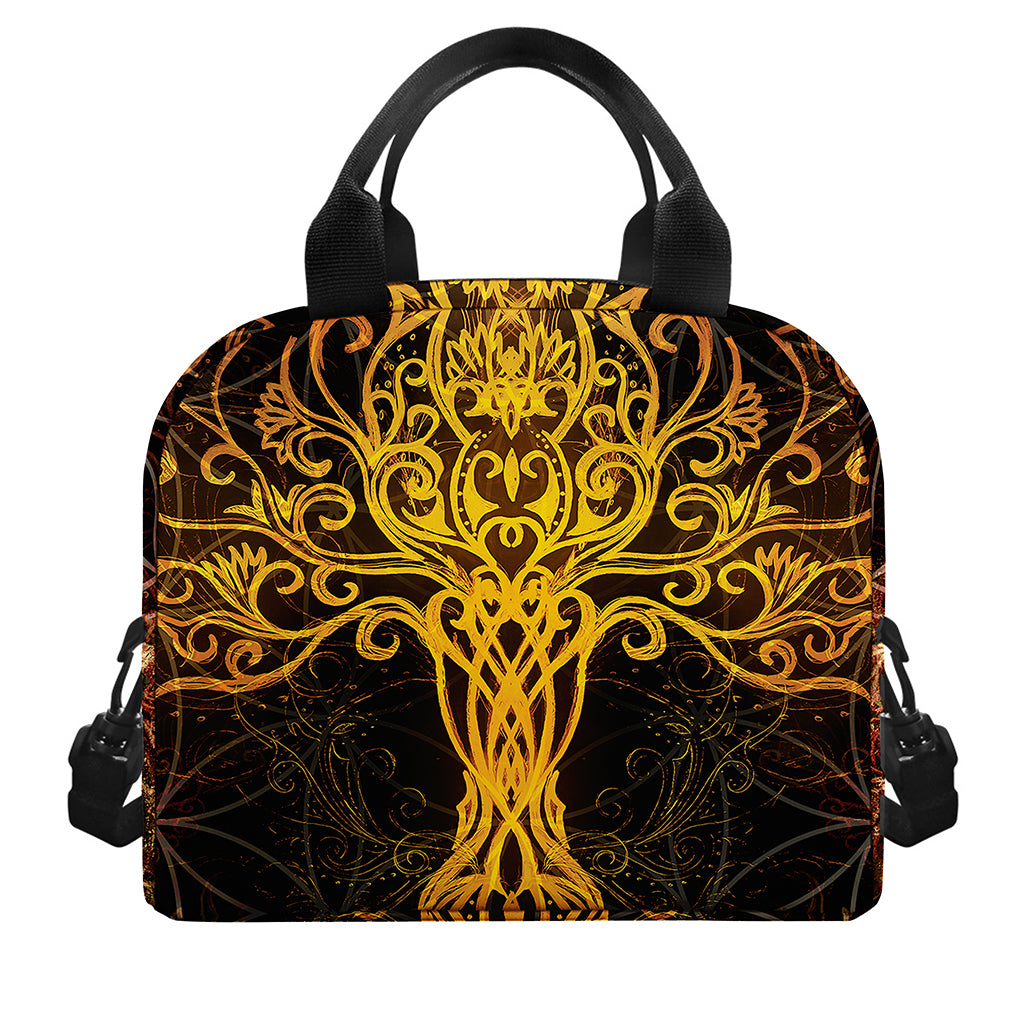 Yggdrasil Tree Of Life Print Insulated Lunch Bag