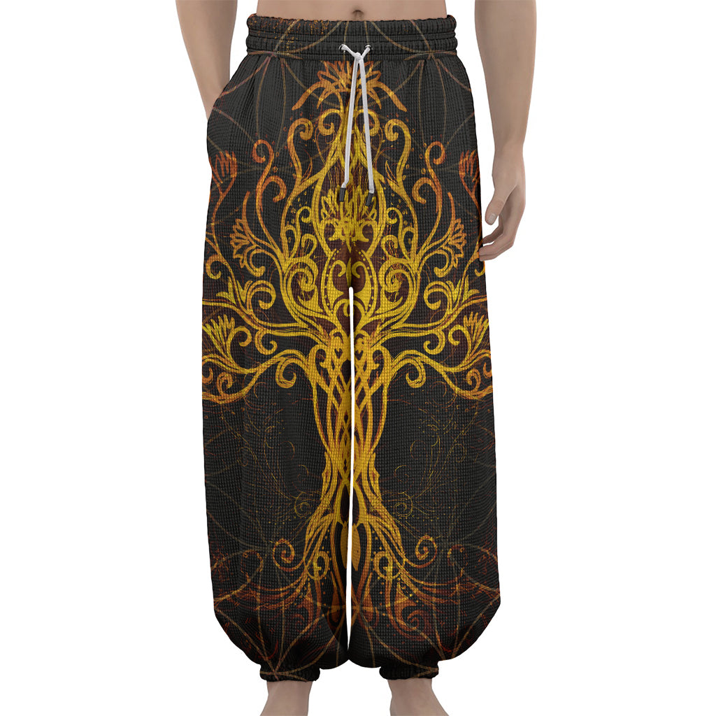 Yggdrasil Tree Of Life Print Lantern Pants
