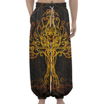 Yggdrasil Tree Of Life Print Lantern Pants