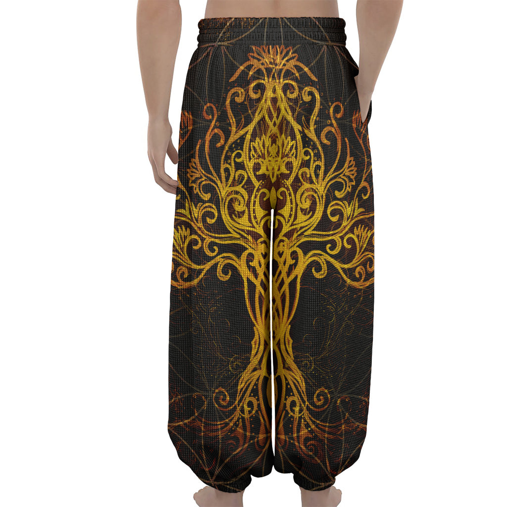 Yggdrasil Tree Of Life Print Lantern Pants