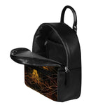 Yggdrasil Tree Of Life Print Leather Backpack
