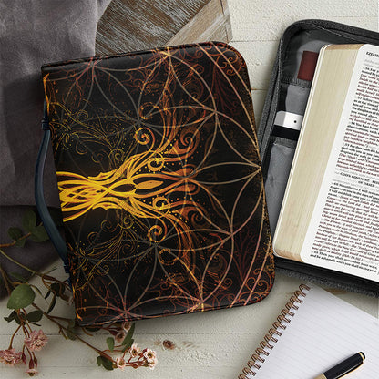 Yggdrasil Tree Of Life Print Leather Bible Cover