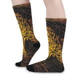 Yggdrasil Tree Of Life Print Long Socks