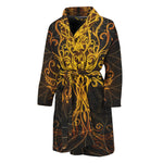 Yggdrasil Tree Of Life Print Men's Bathrobe
