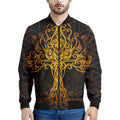Yggdrasil Tree Of Life Print Men's Bomber Jacket