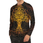 Yggdrasil Tree Of Life Print Men's Long Sleeve Rash Guard