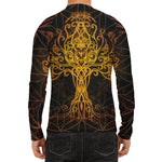 Yggdrasil Tree Of Life Print Men's Long Sleeve Rash Guard