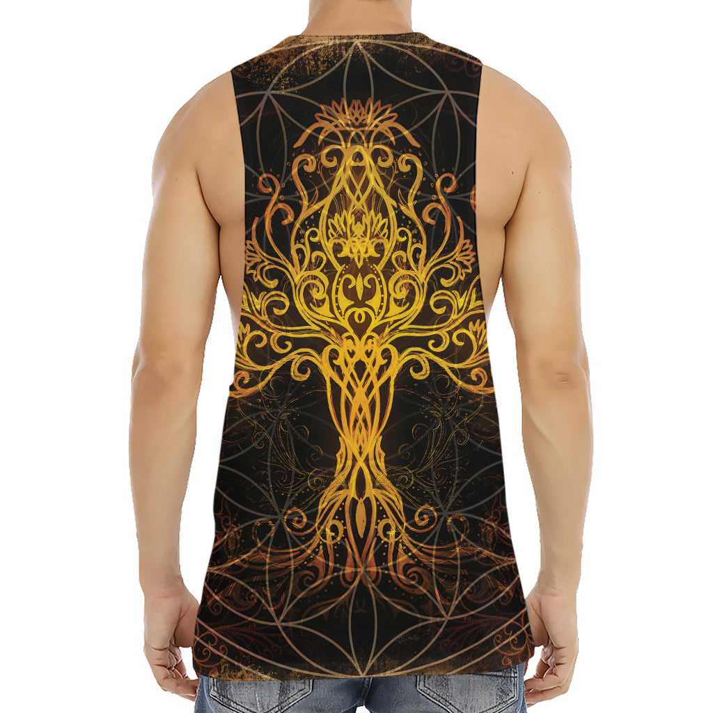 Yggdrasil Tree Of Life Print Men's Muscle Tank Top